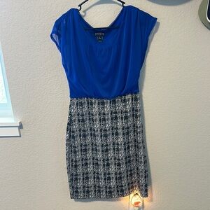Enfocus Studio Blue and Black Dress